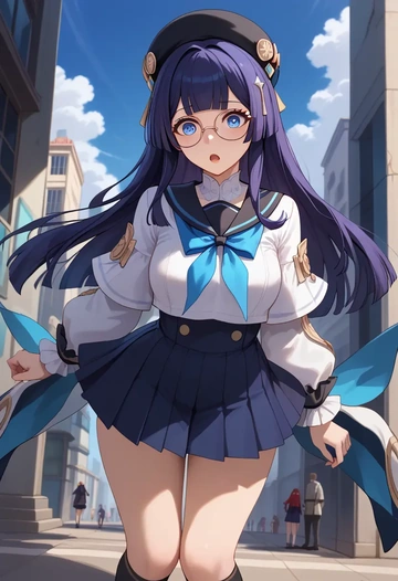 star rail,pela,sailor, uniform  - AI generated anime art