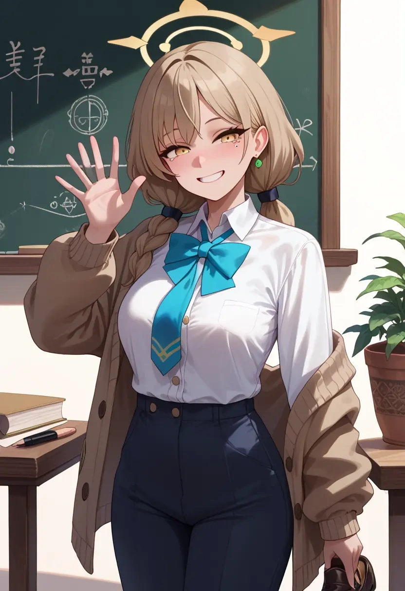 blue_archive,peroro_(blue_archive),teacher, sweater  - 