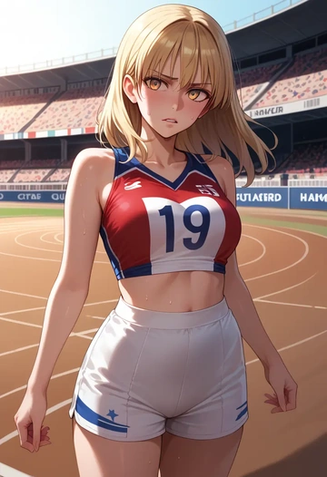 world_witches_series,perrine_h._clostermann,volleyball uniform  - AI generated anime art