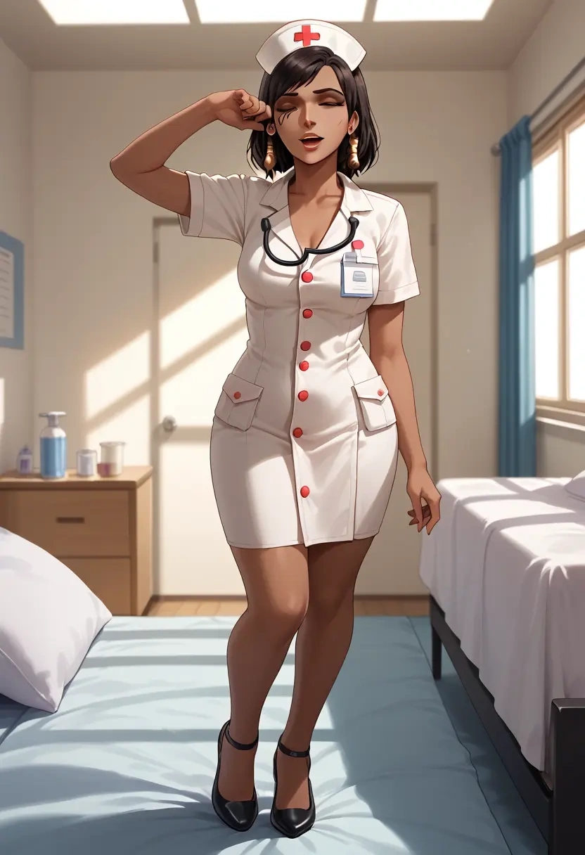 overwatch,pharah_(overwatch),nurse  - 