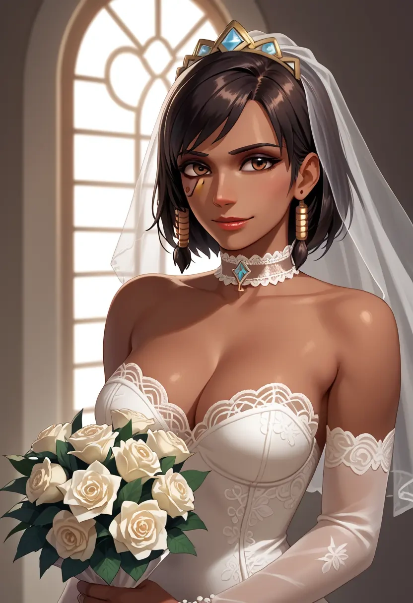 overwatch,pharah_(overwatch),wedding  - 