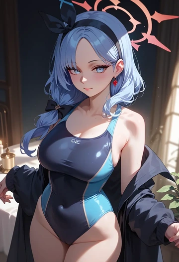 blue_archive,plana_(blue_archive),swimsuit,sexy  - AI generated anime art