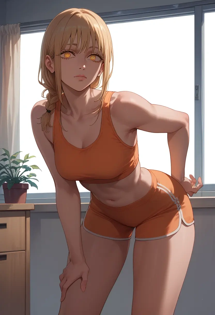 chainsaw_man,pochita_(chainsaw_man),yoga shorts  - 