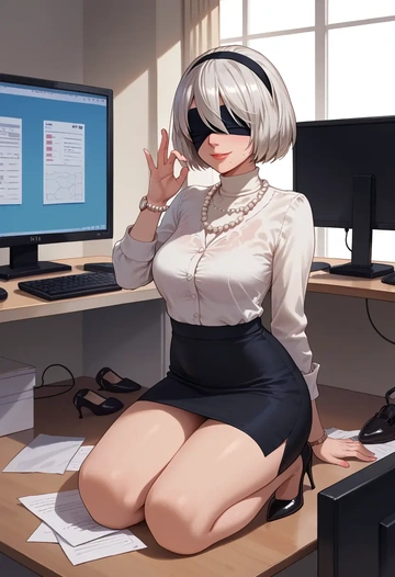 nier_(series),pod_(nier_automata),OL  - AI generated anime art