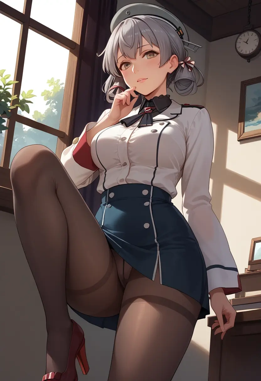 kantai_collection,pola_(kancolle),shorts, pantyhose  - 