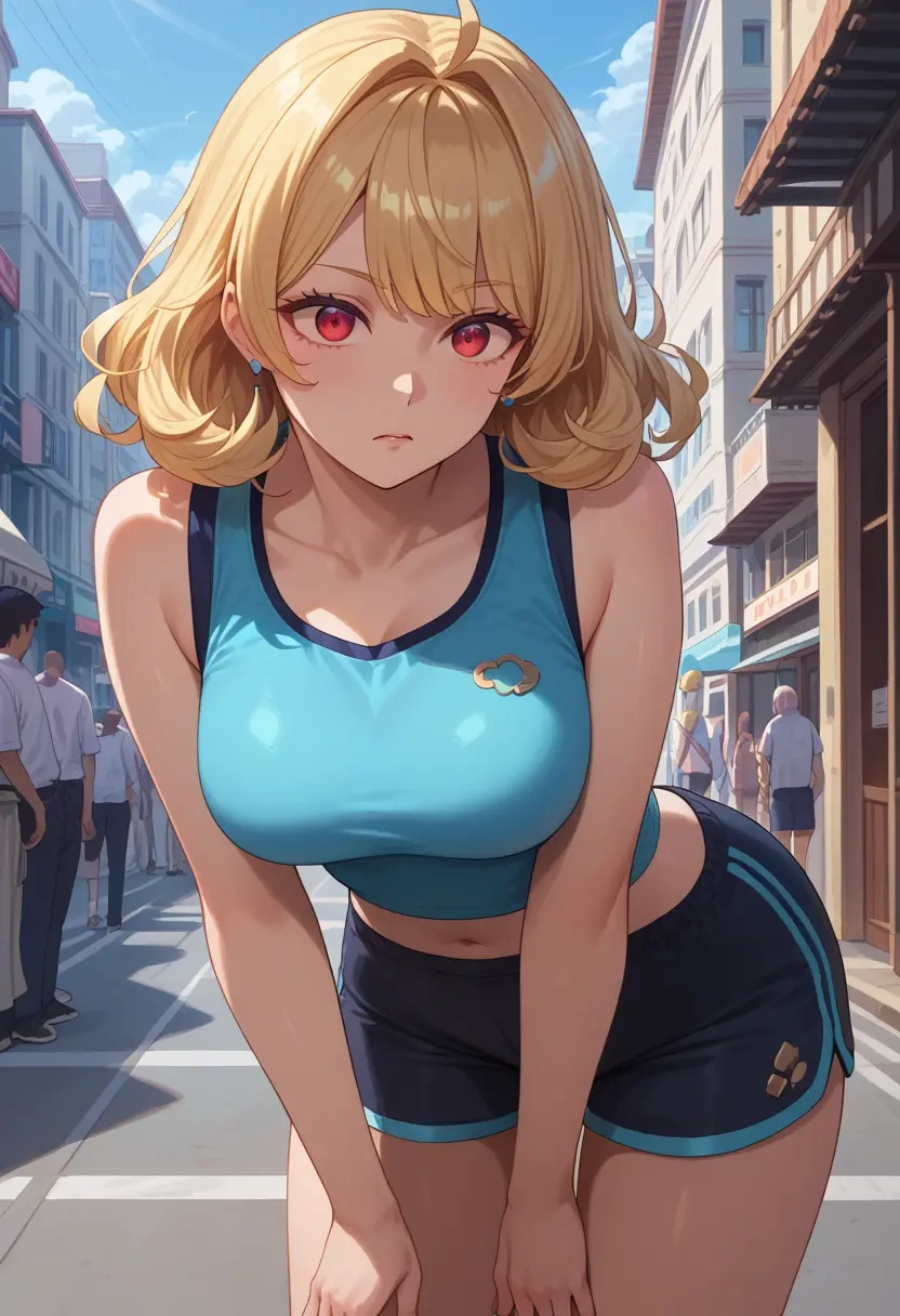 nijisanji,pomu_rainpuff,athletic,shorts,sexy  - 