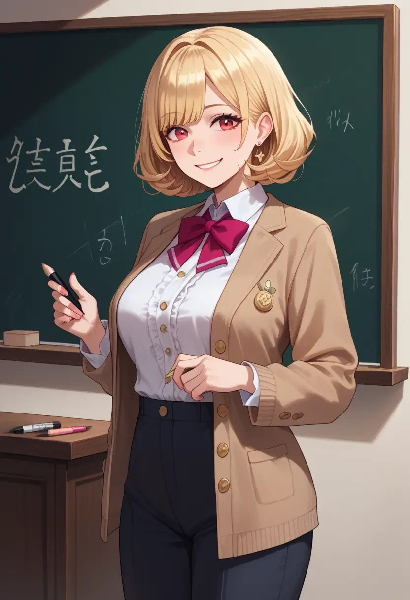 nijisanji,pomu_rainpuff,teacher, sweater  - 