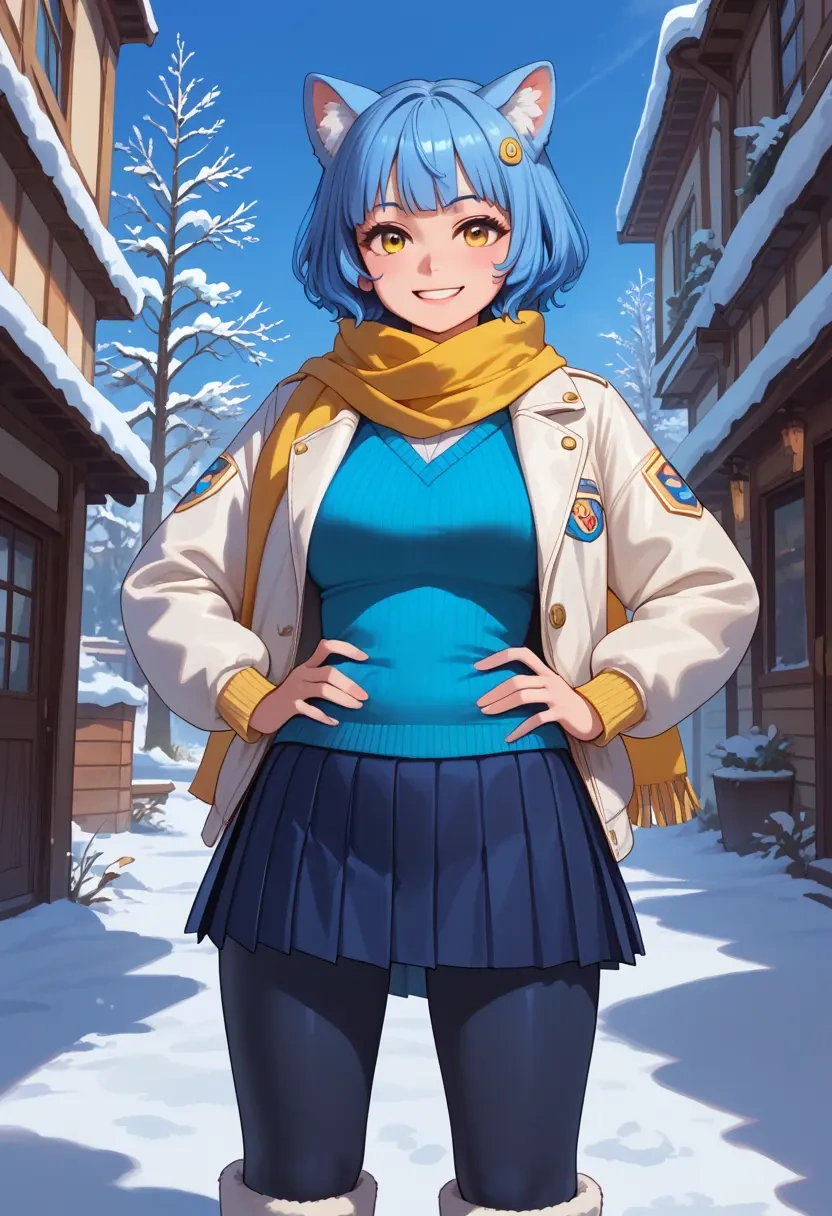 poptepipic,popuko,winter,student uniform,puffer jacket  - 