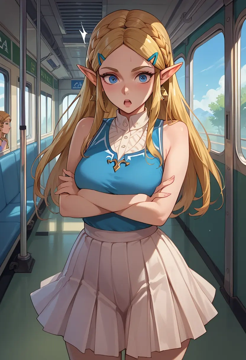 the_legend_of_zelda,princess_zelda,tennis dress,visor,trainers  - 