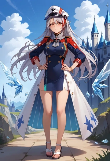 azur_lane,prinz_eugen_(azur_lane),spring,elegant woman,bodycon dress  - AI generated anime art