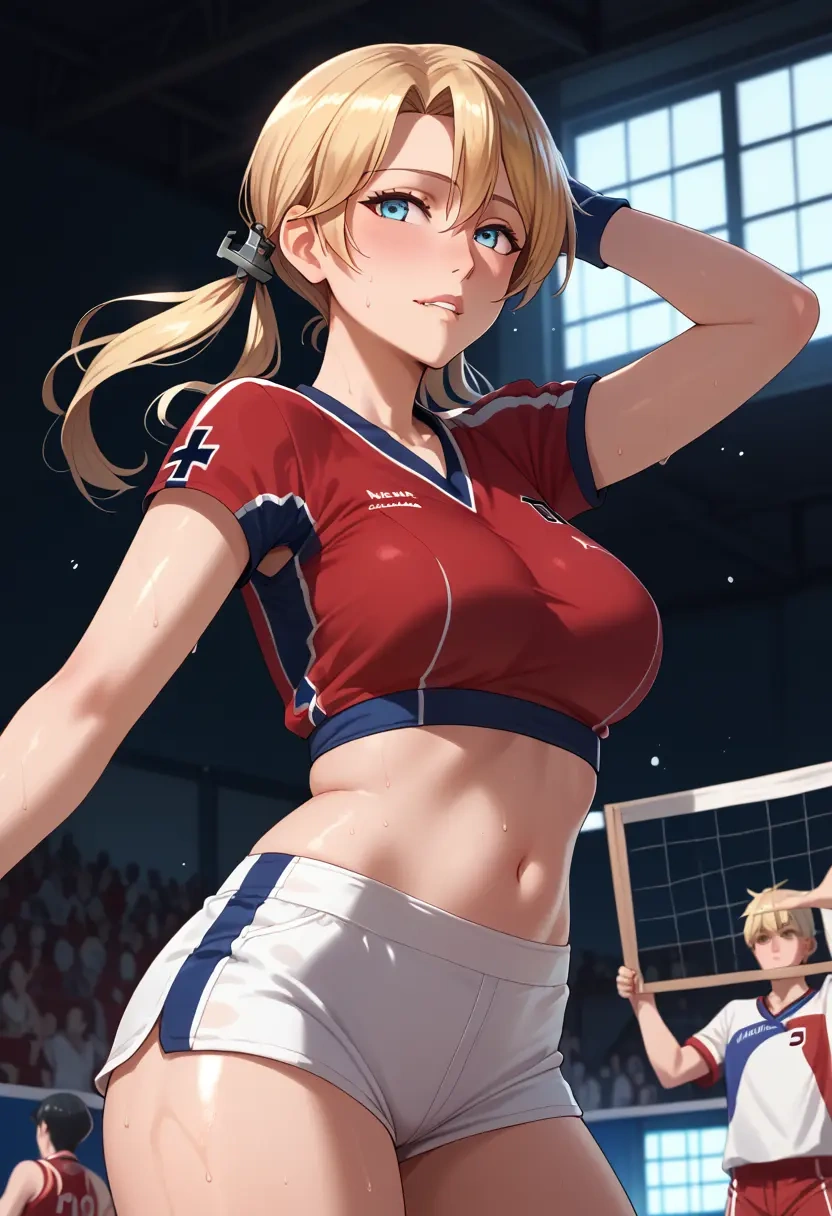 kantai_collection,prinz_eugen_(kancolle),volleyball uniform  - 