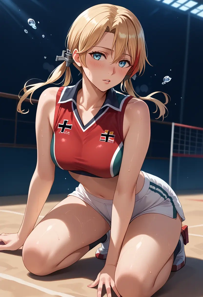 kantai_collection,prinz_eugen_(kancolle),volleyball uniform  - 