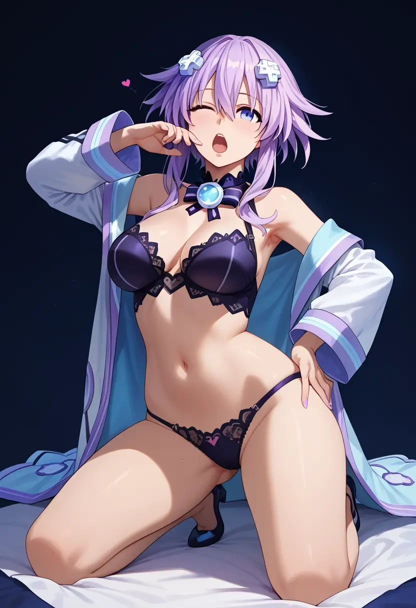 neptune_(series),purple_heart_(neptunia),lingerie  - 