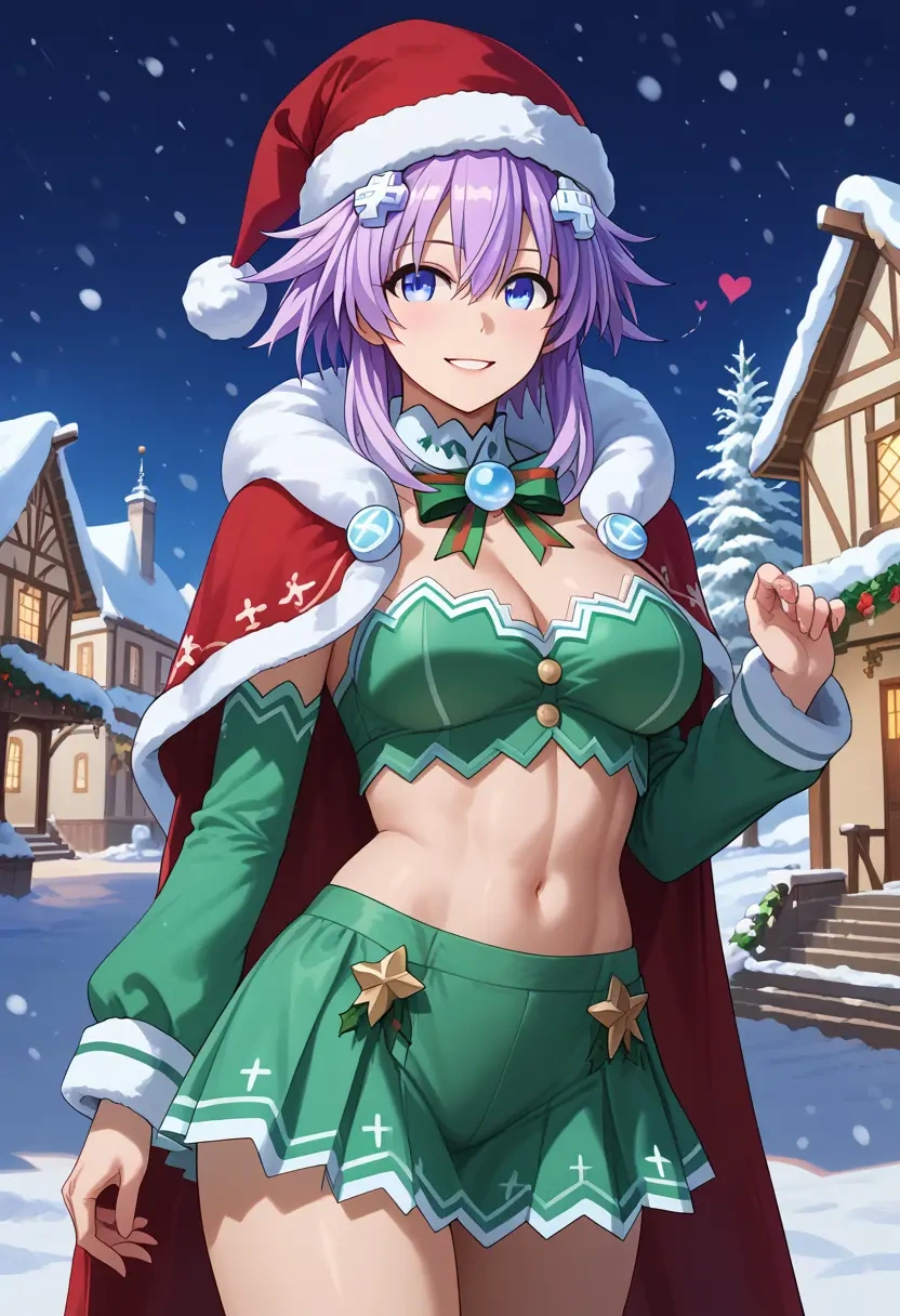 neptune_(series),purple_heart_(neptunia),Christmas,dress  - 