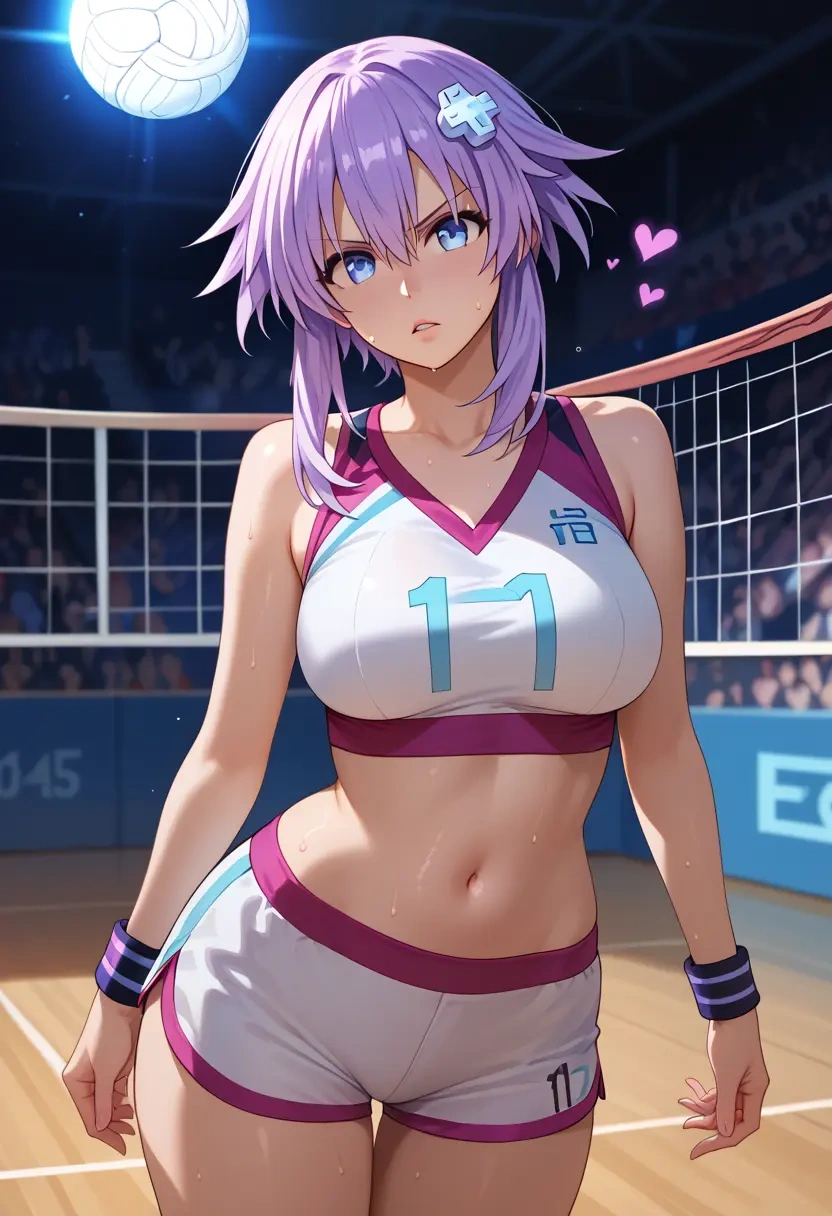 neptune_(series),purple_heart_(neptunia),volleyball uniform  - 