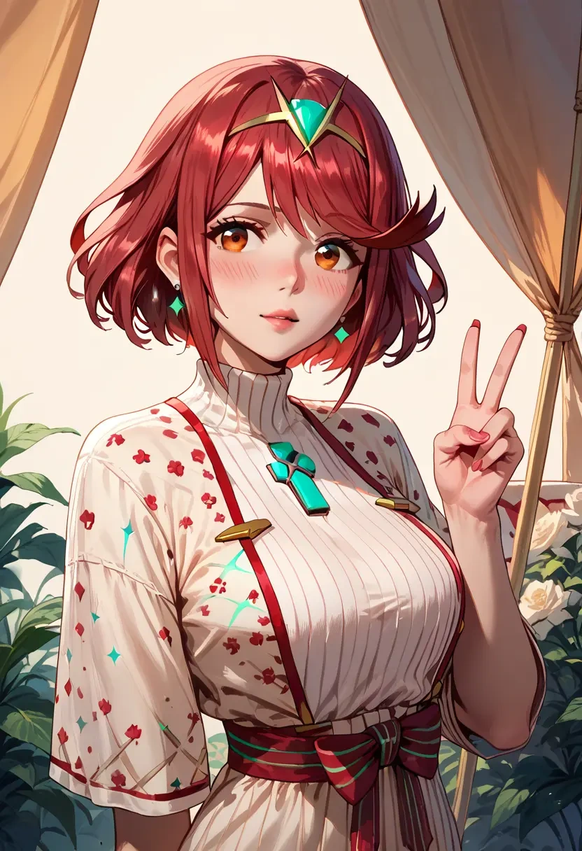 xenoblade_chronicles_(series),pyra_(xenoblade),pajamas  - 