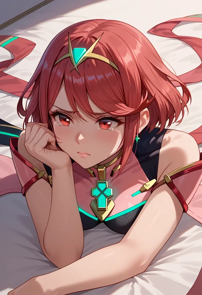 xenoblade_chronicles_(series),pyra_(xenoblade),crop windbreaker,shorts  - 