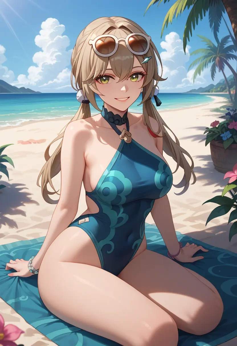 star rail,qingque,swimsuit,sexy  - 