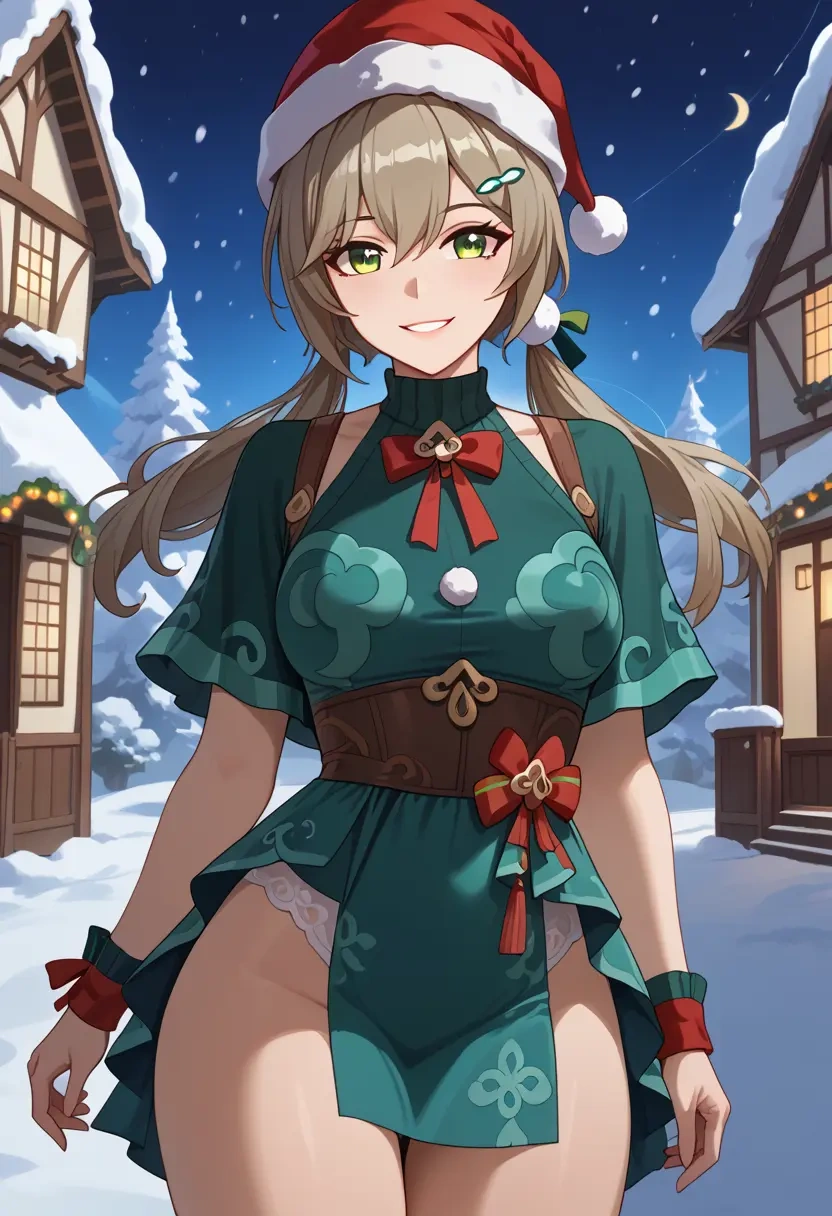 star rail,qingque,Christmas,dress  - 