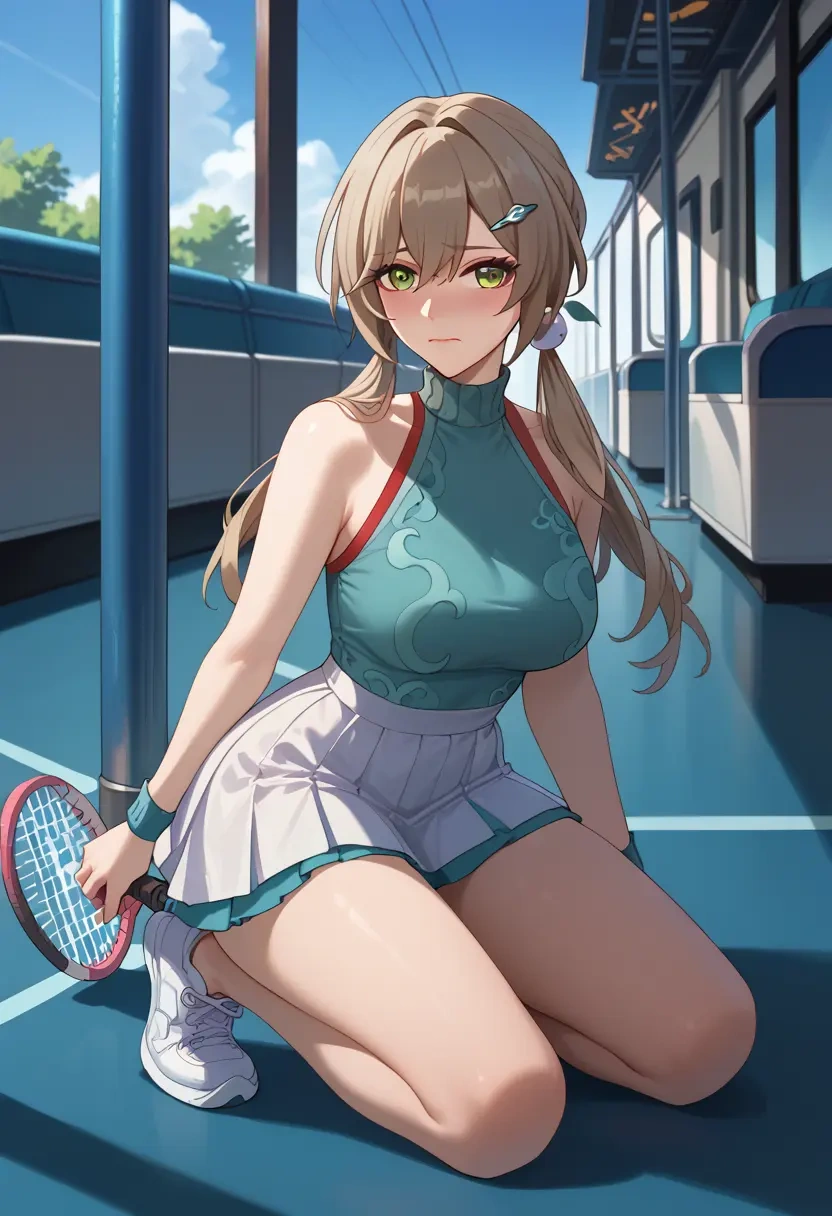 star rail,qingque,tennis skirt  - 