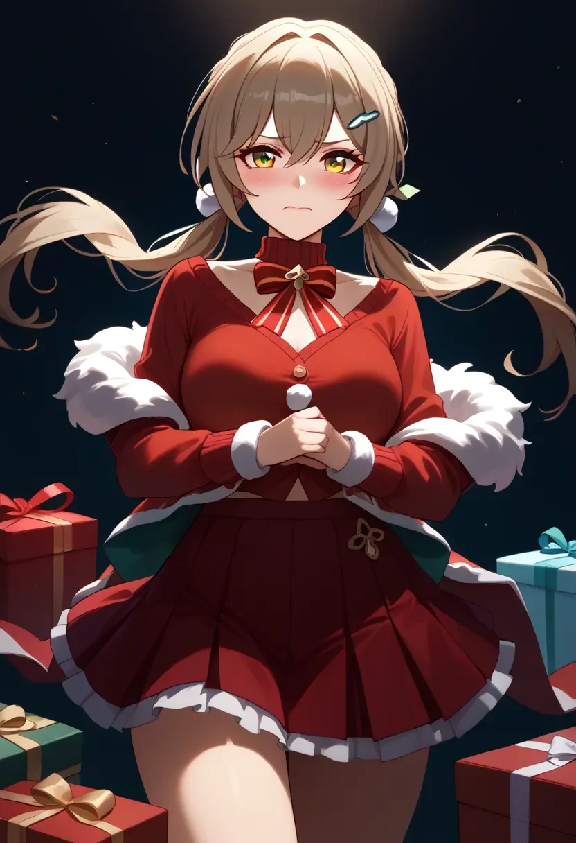 star rail,qingque,Christmas,skirt  - 