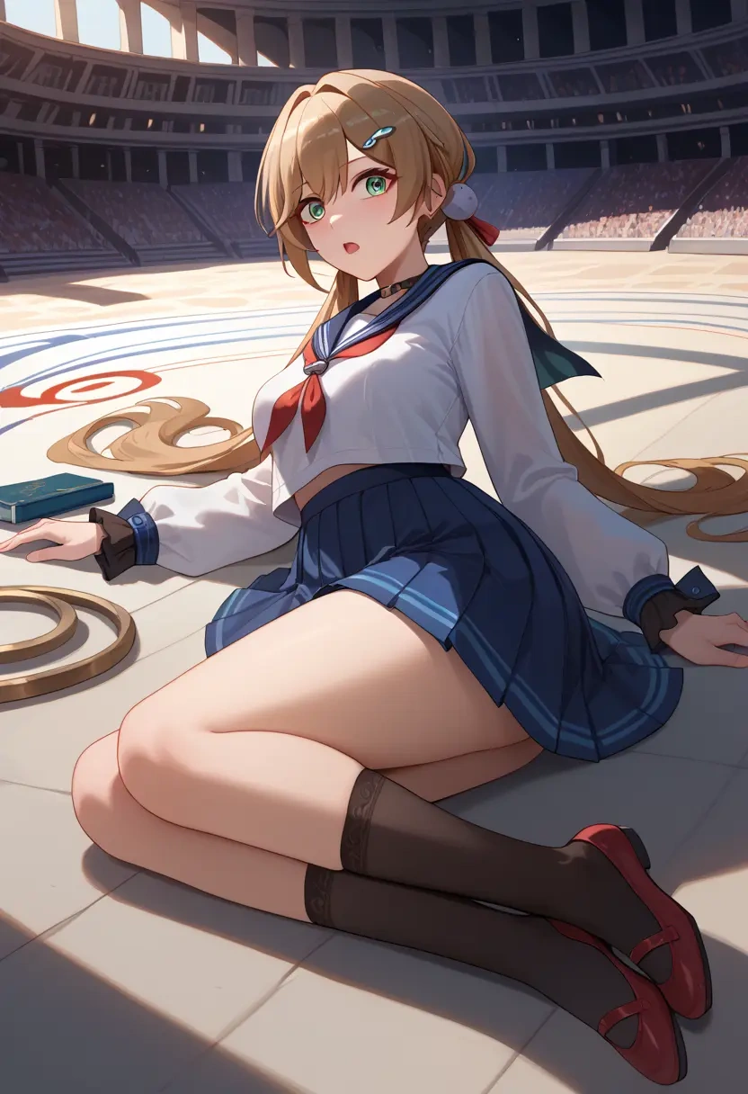 star rail,qingque,sailor, uniform  - 