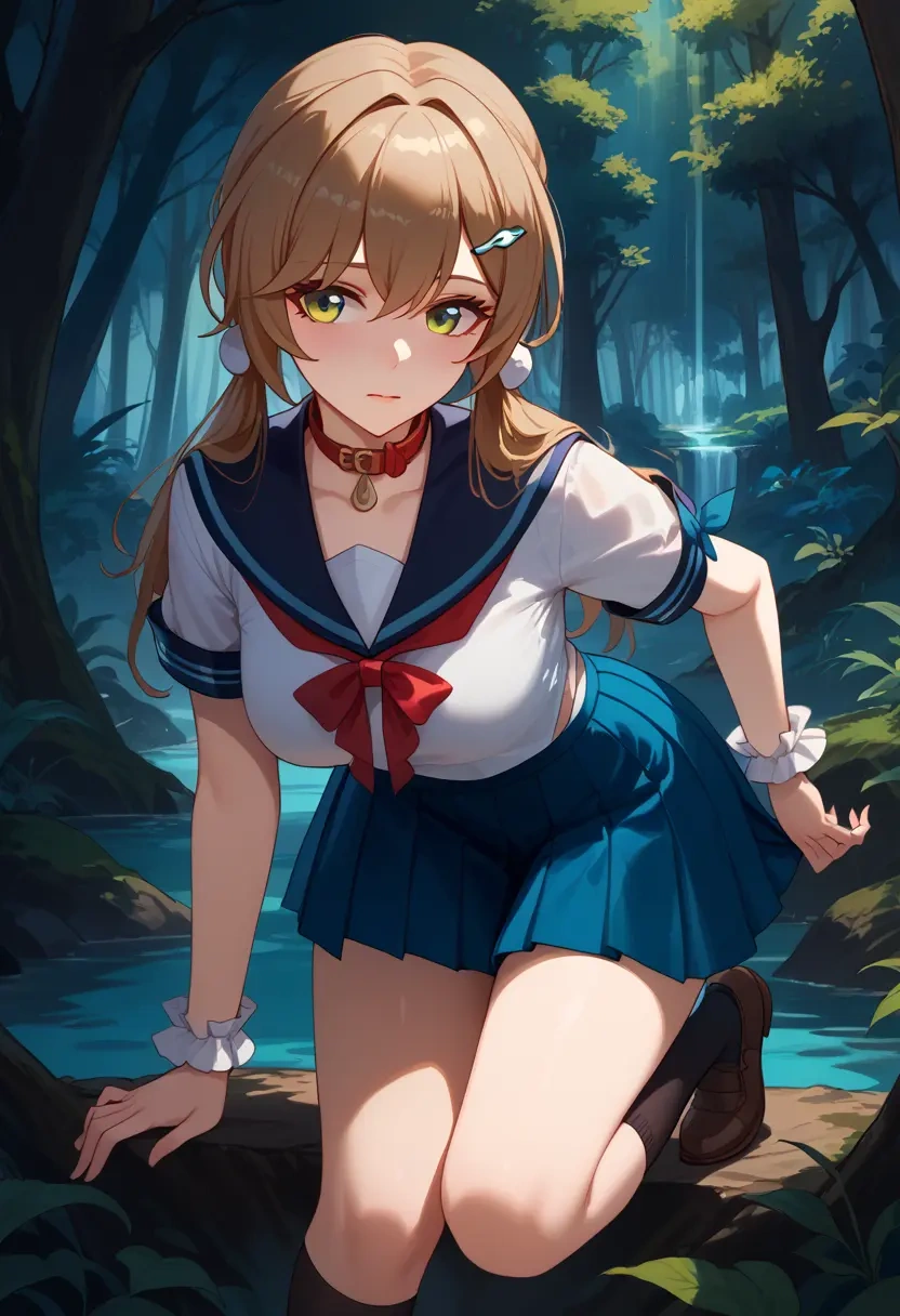 star rail,qingque,sailor, uniform  - 