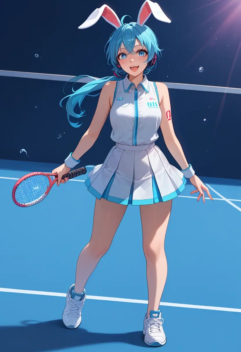 vocaloid,rabbit_yukine,tennis skirt  - 