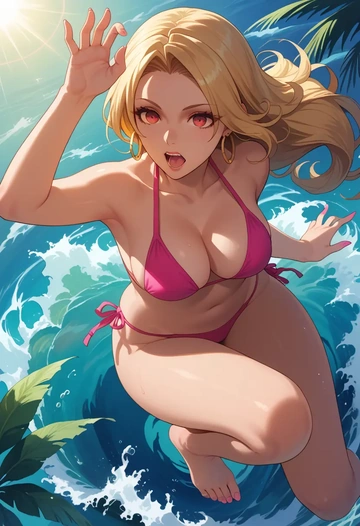 blazblue,rachel_alucard,bikini  - AI generated anime art