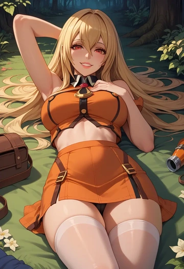 blazblue,rachel_alucard,mini skirt, stockings  - AI generated anime art