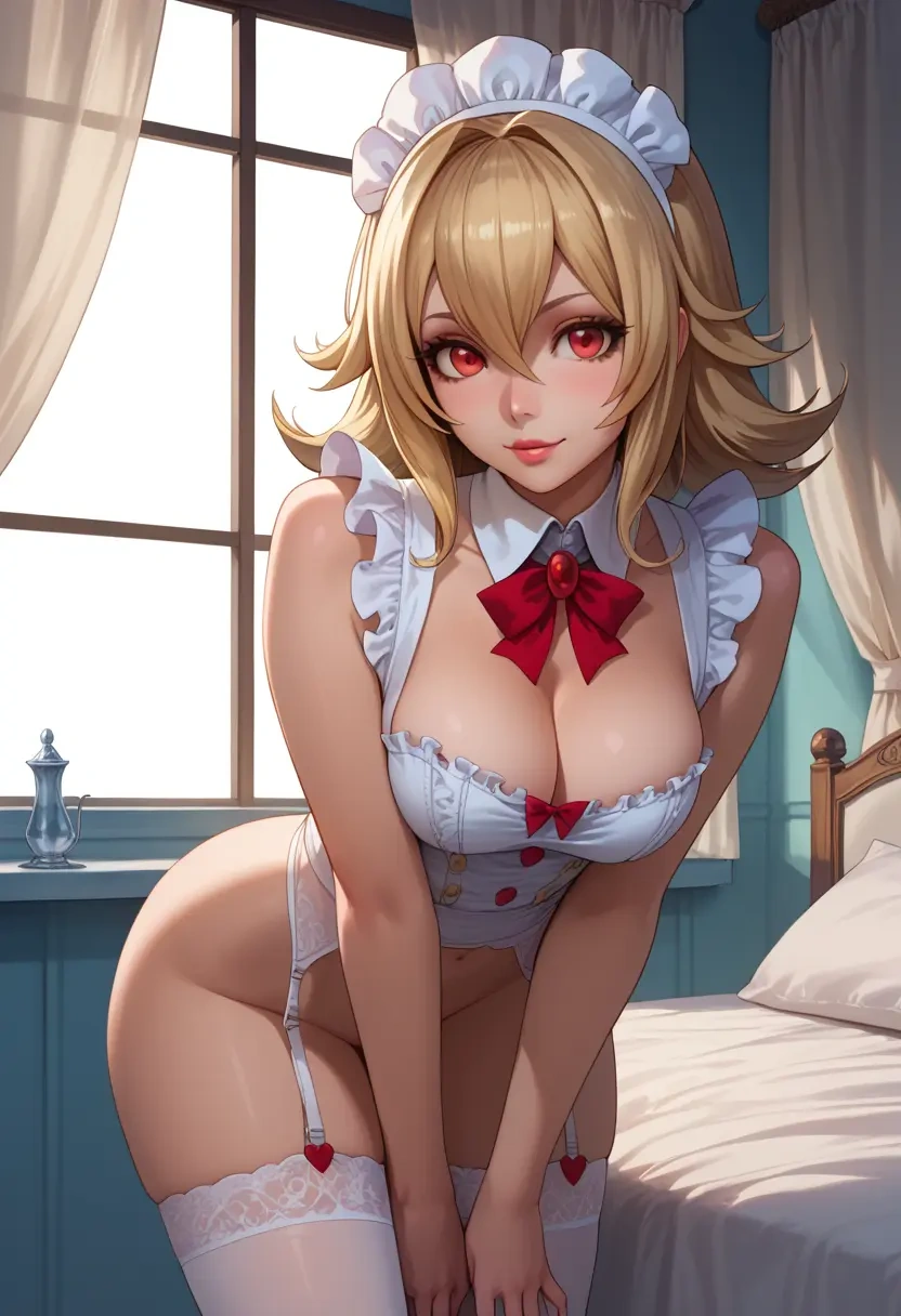 blazblue,rachel_alucard,maid, sexy, stockings,panties  - 