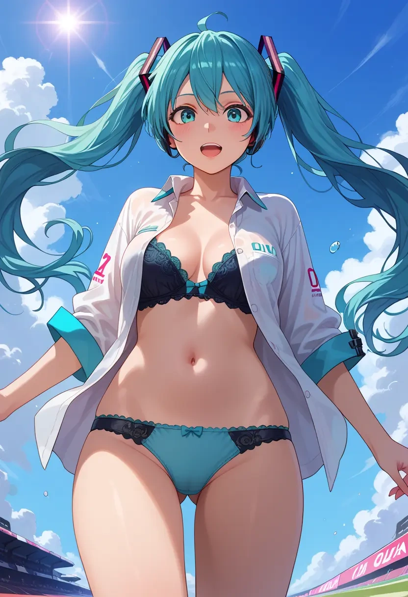 vocaloid,racing_miku,lingerie,sexy  - 