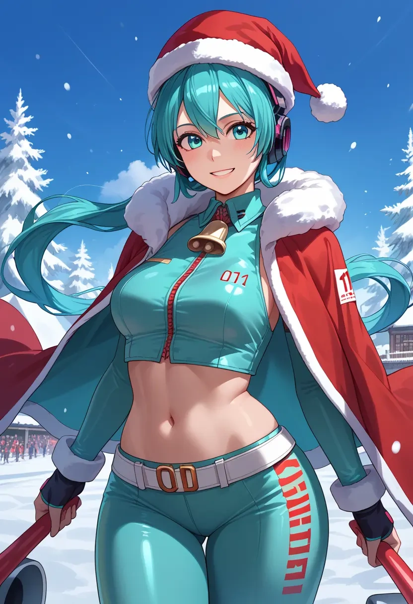 vocaloid,racing_miku,Christmas,dress  - 