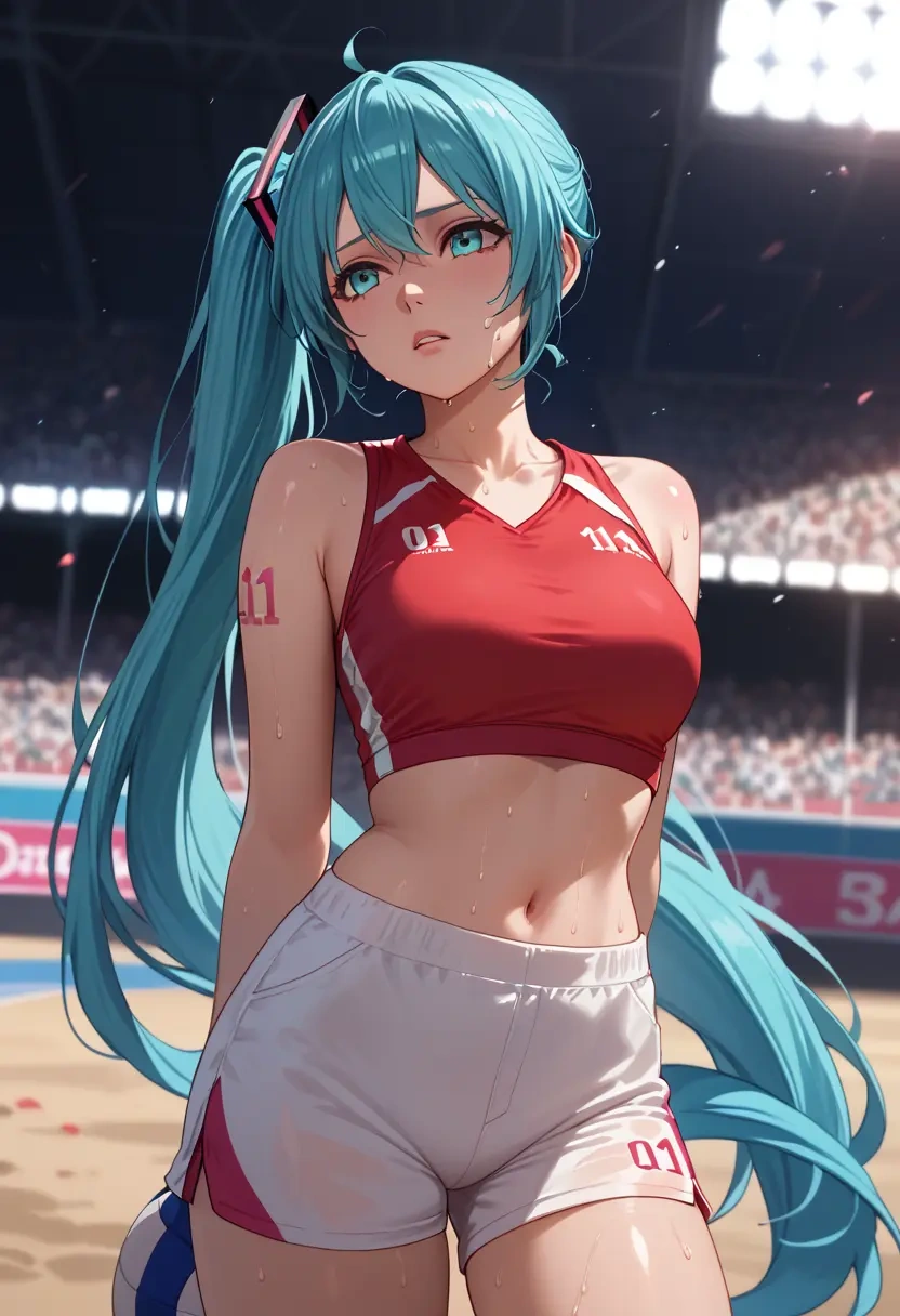 vocaloid,racing_miku,volleyball uniform  - 