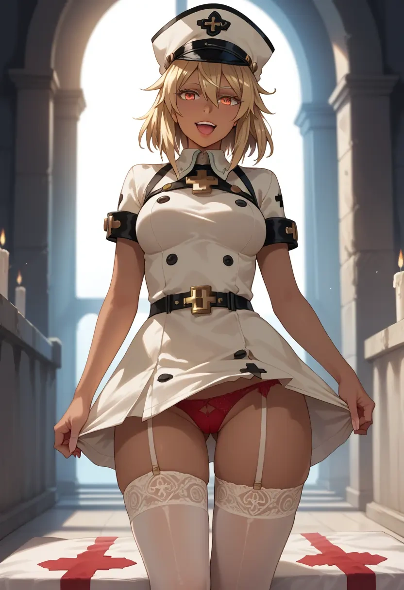 guilty_gear,ramlethal_valentine,nurse,stockings,sexy,panties  - 