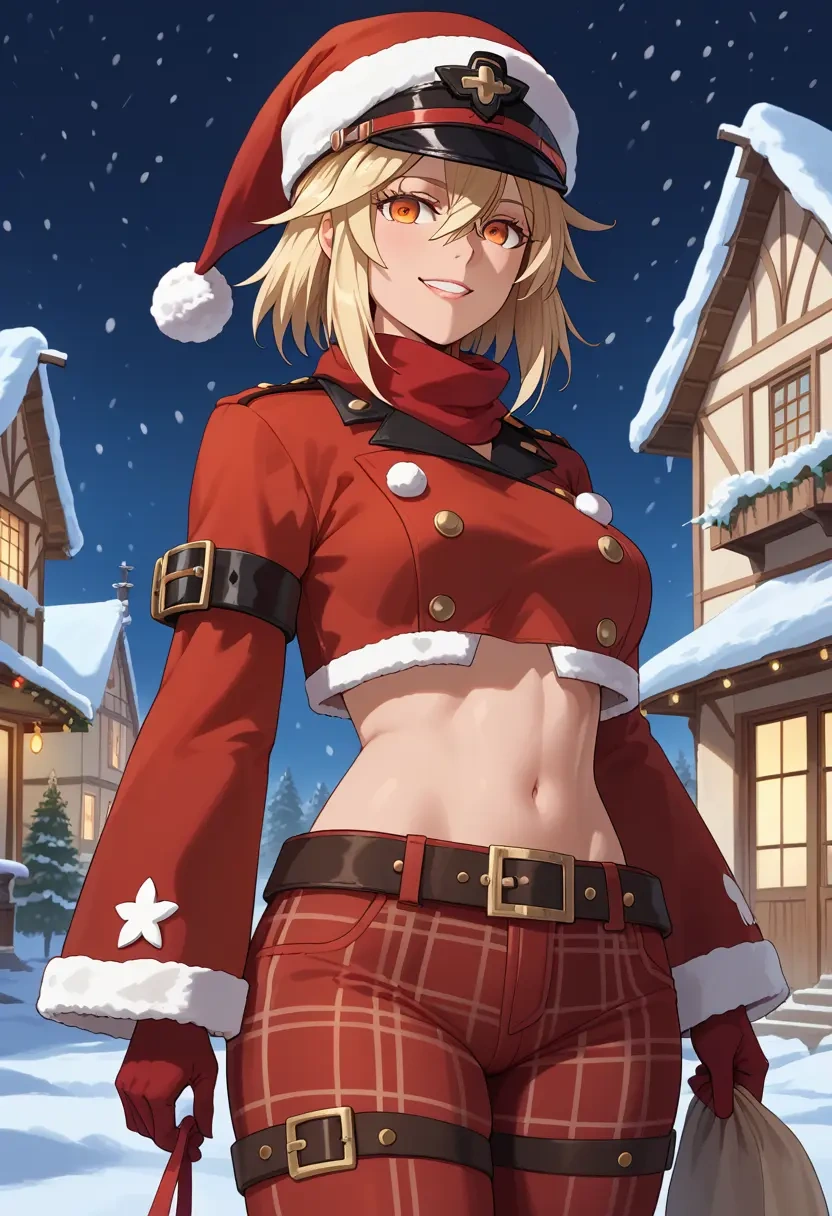 guilty_gear,ramlethal_valentine,Christmas,plaid trousers  - 