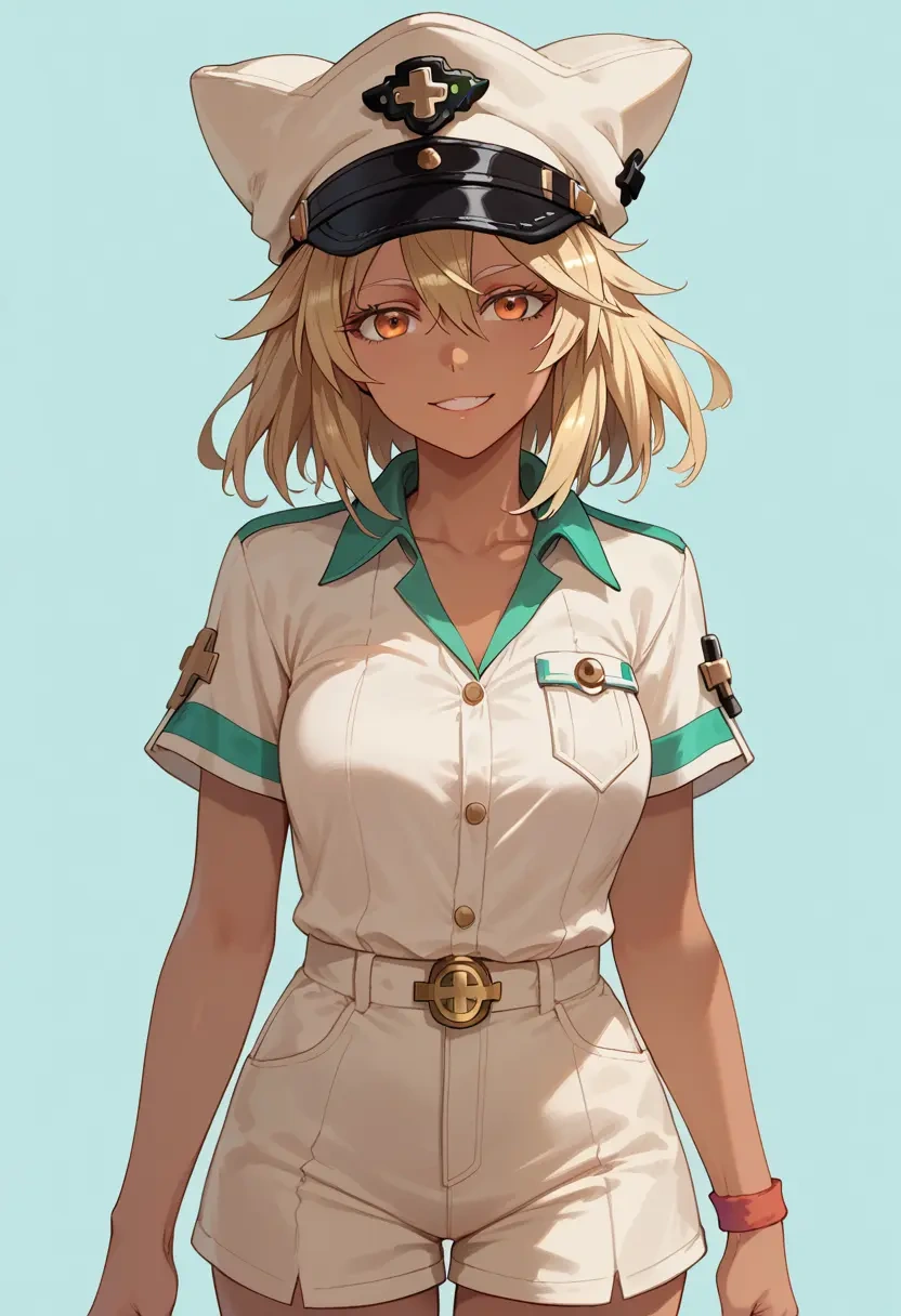 guilty_gear,ramlethal_valentine,tennis polo,skort  - 