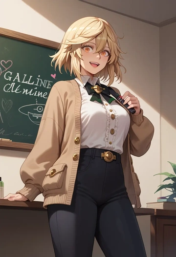 guilty_gear,ramlethal_valentine,teacher, sweater  - AI generated anime art