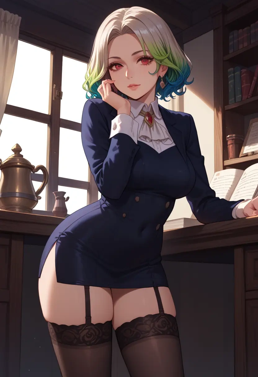 macross,ranka_lee,secretary, stockings  - 