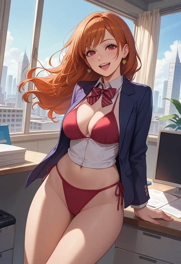 macross,ranka_lee,OL, bikini, sexy  - AI generated anime art