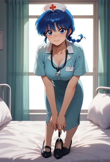 ranma_1_2,ranma_chan,nurse  - AI generated anime art