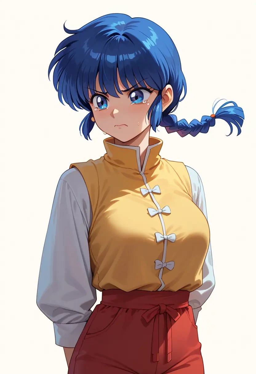 ranma_1_2,ranma_chan,vest,quilted,jogger pants  - 