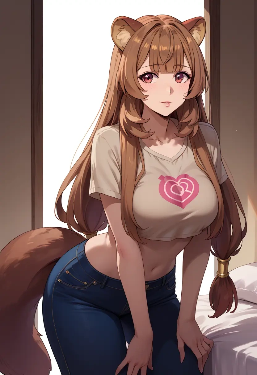 tate_no_yuusha_no_nariagari,raphtalia,crop top  - 