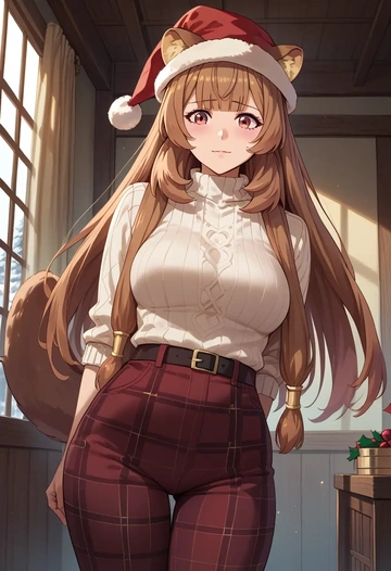 tate_no_yuusha_no_nariagari,raphtalia,Christmas  - AI generated anime art