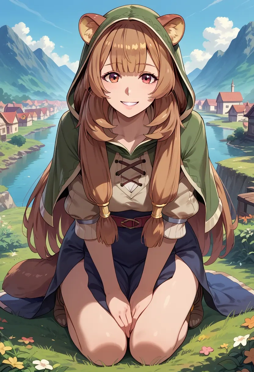 tate_no_yuusha_no_nariagari,raphtalia,crop windbreaker,shorts  - 