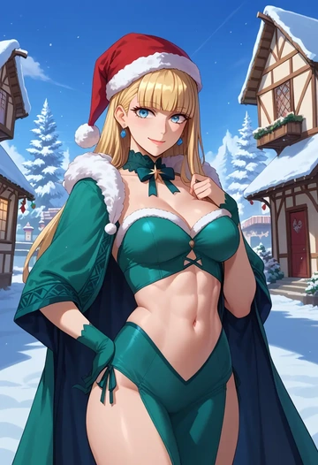 fate_(series),reines_el-melloi_archisorte,Christmas,dress  - AI generated anime art