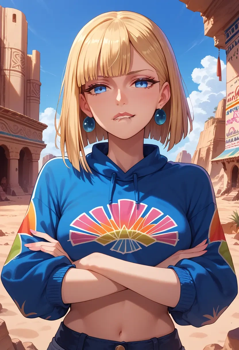 fate_(series),reines_el-melloi_archisorte,cropped graffiti sweatshirt,dolphin shorts  - 