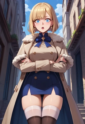 fate_(series),reines_el-melloi_archisorte,coat,long,double-breasted,pencil skirt  - AI generated anime art