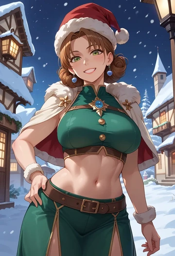 atelier_(series),reisalin_stout,Christmas,dress  - AI generated anime art