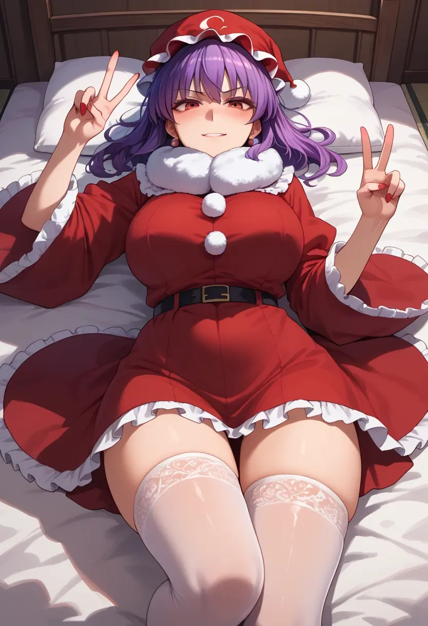 touhou,reisen_udongein_inaba,Christmas,sexy, stockings,  - 